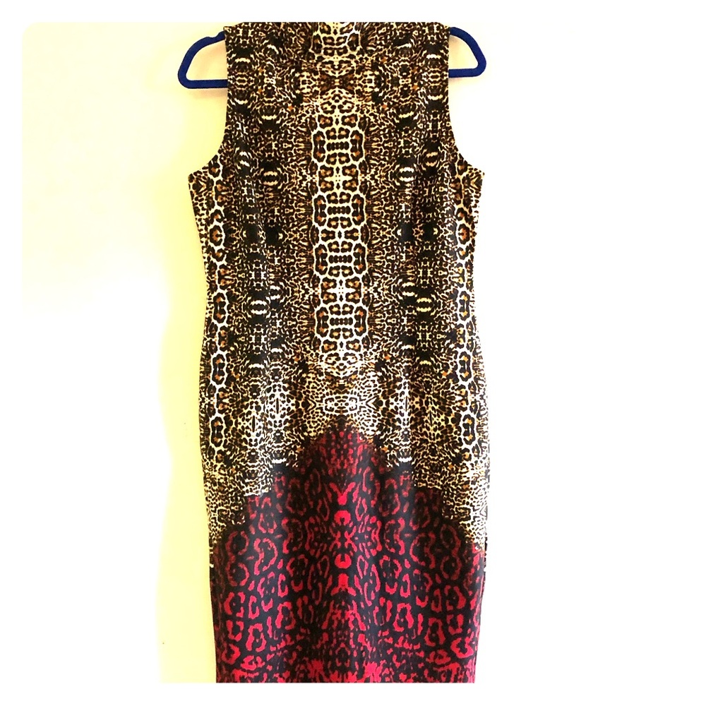 Cheetah Print Sleeveless Dress